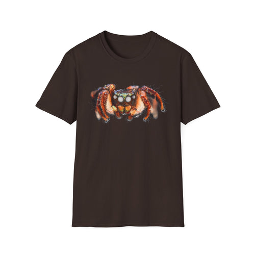 Christmas Lights Jumping Spider Unisex Softstyle T-Shirt