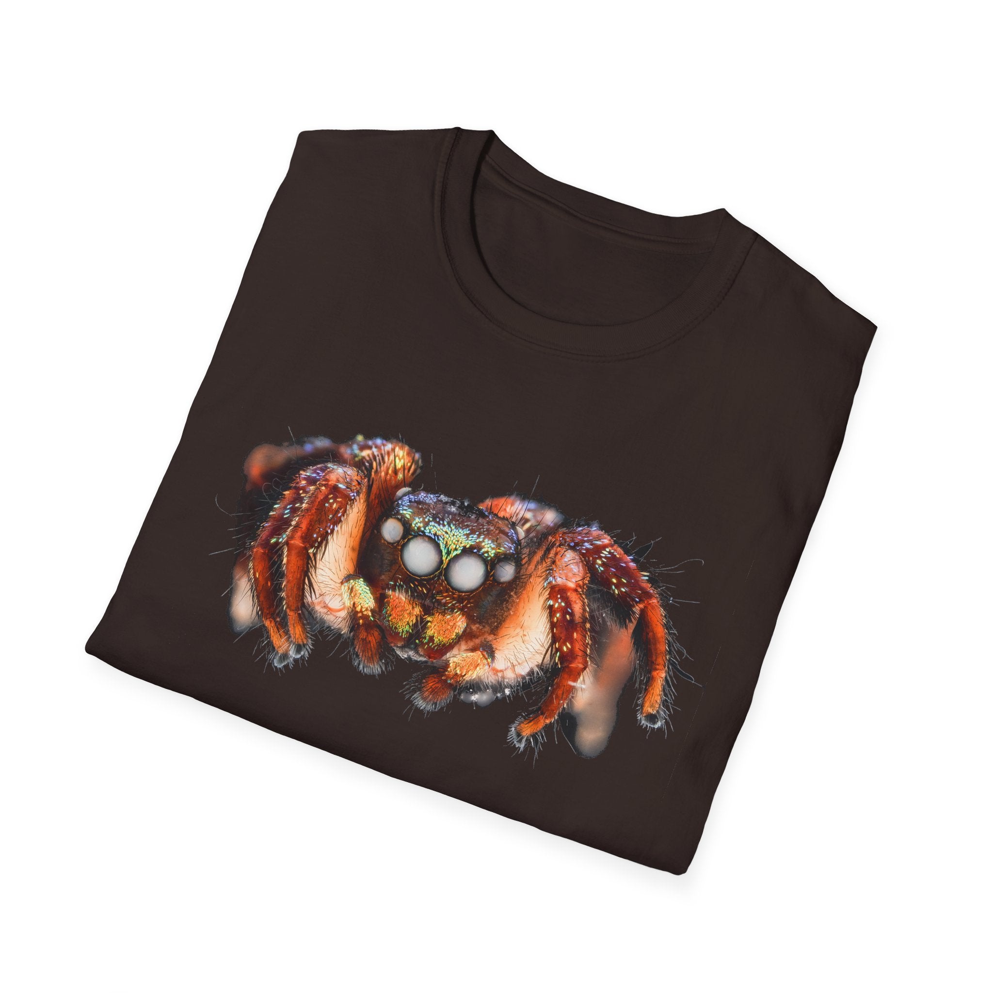 Christmas Lights Jumping Spider Unisex Softstyle T-Shirt