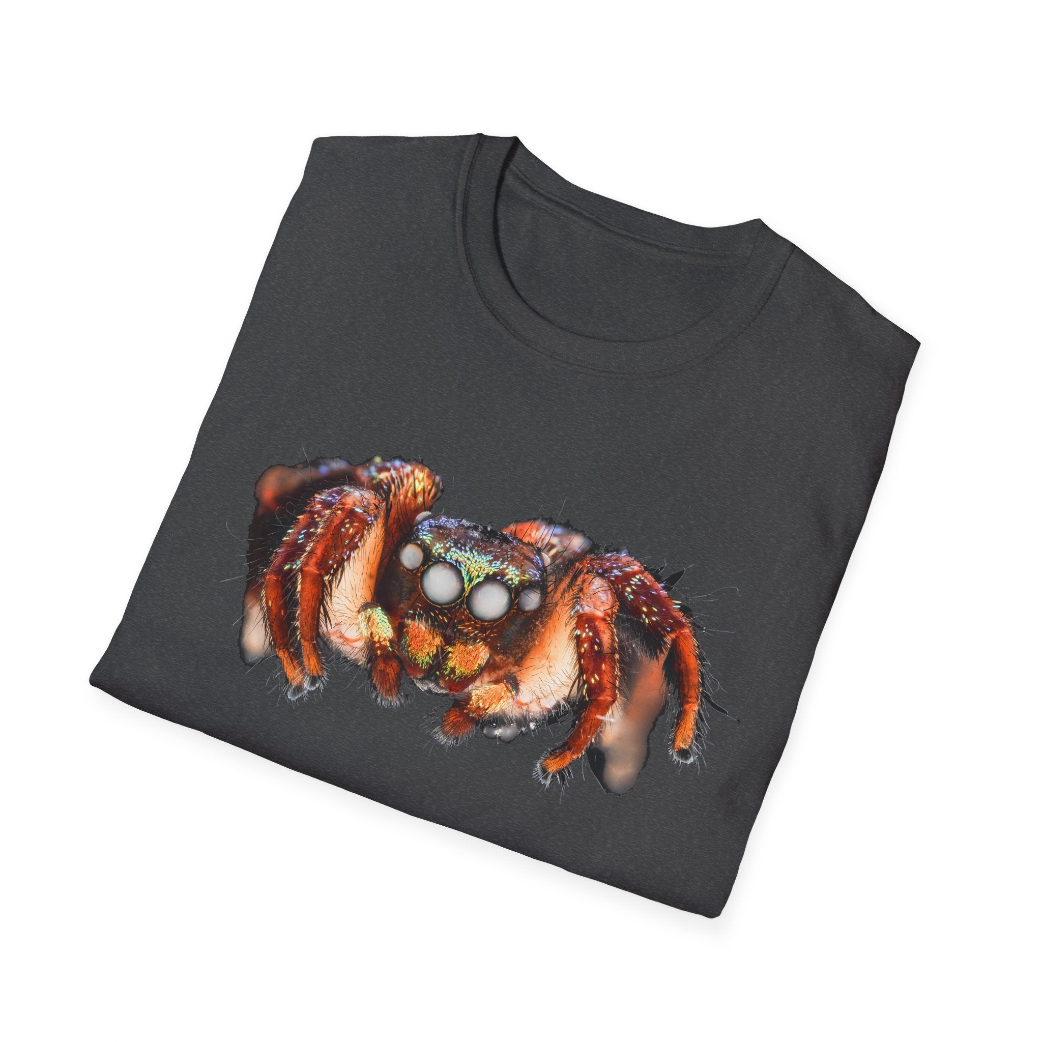 Christmas Lights Jumping Spider Unisex Softstyle T-Shirt