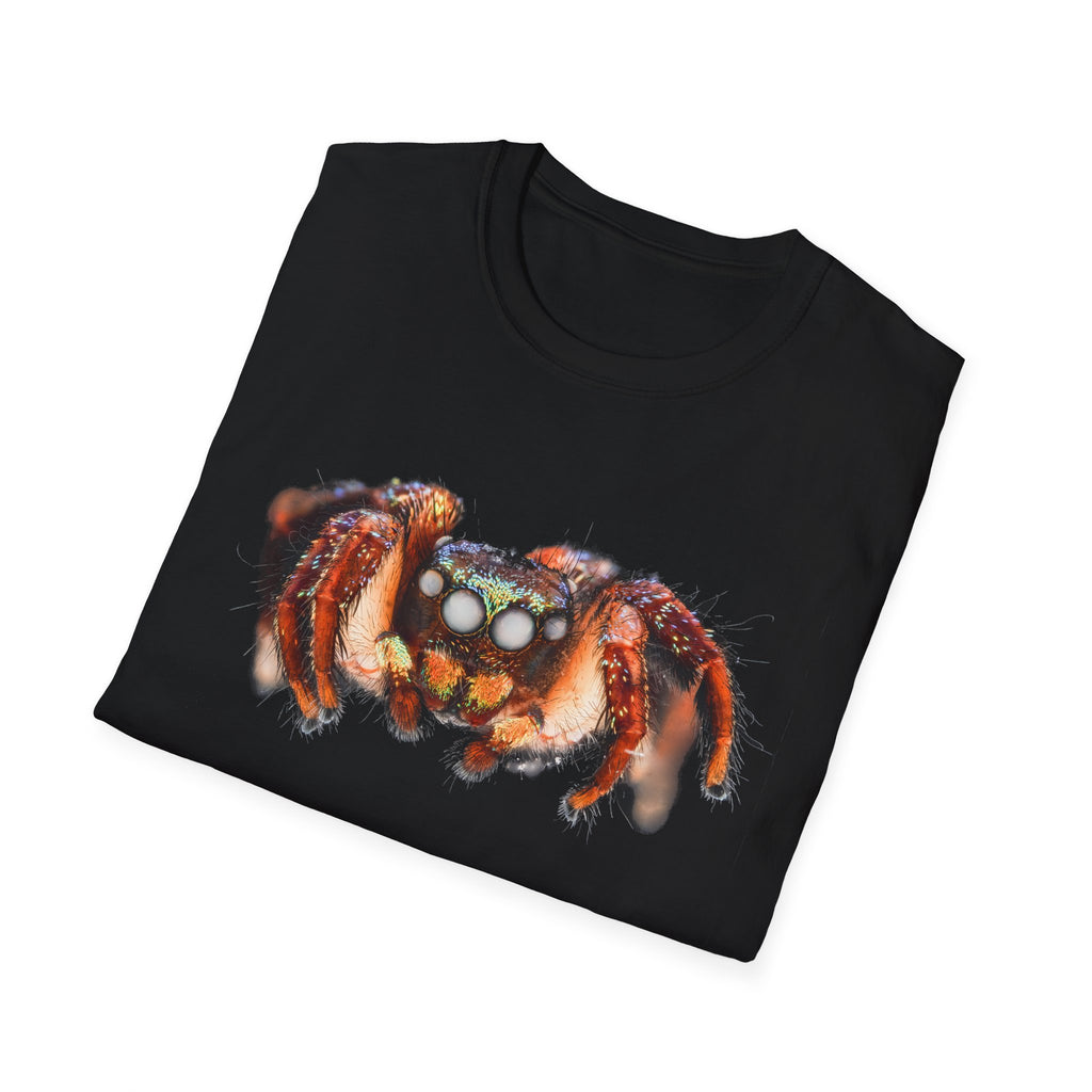 Christmas Lights Jumping Spider Unisex Softstyle T-Shirt
