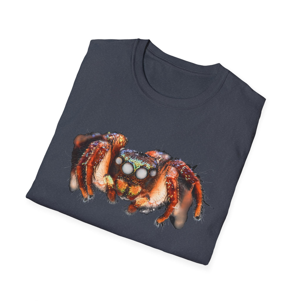 Christmas Lights Jumping Spider Unisex Softstyle T-Shirt